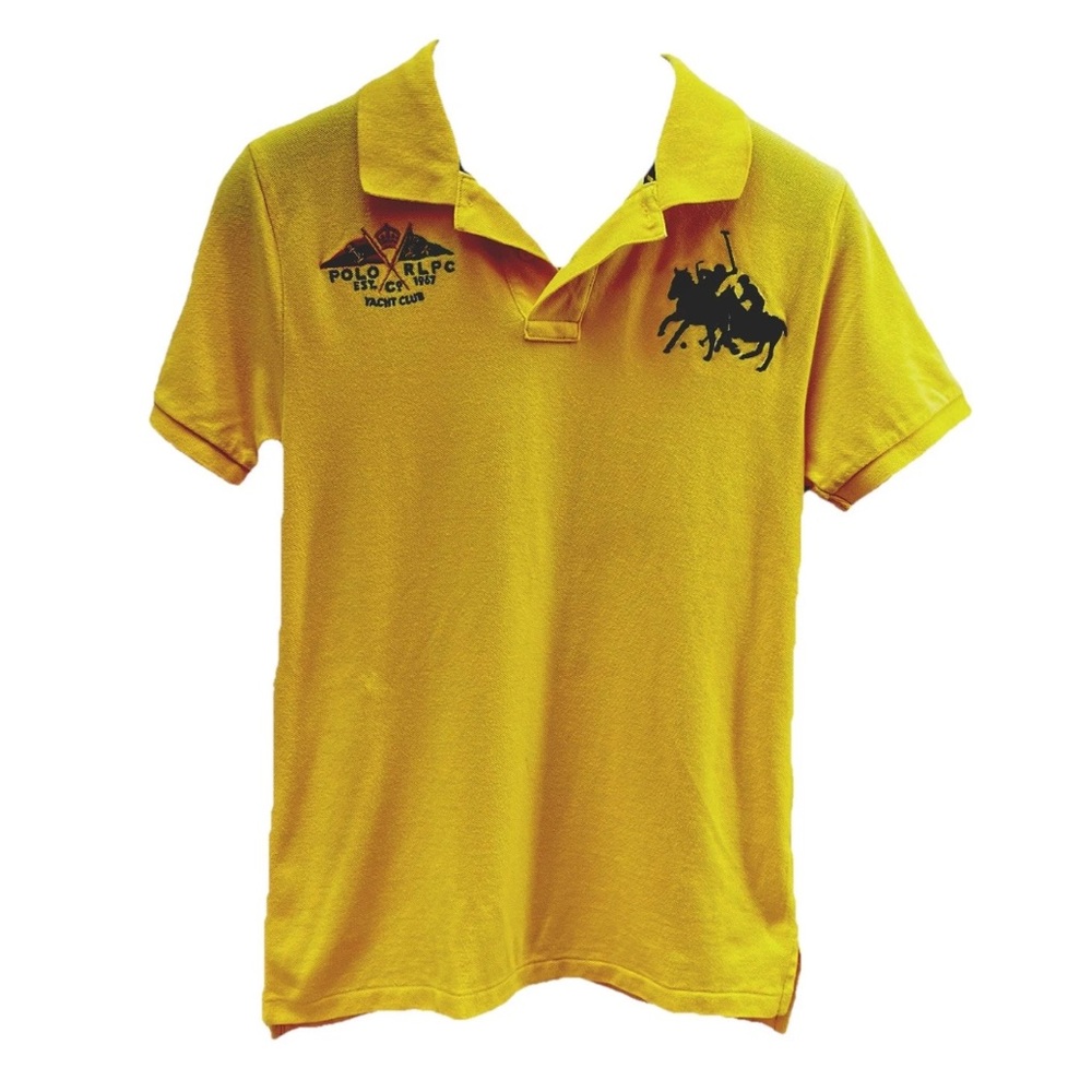 Polo Ralph Lauren Yacht Club Yellow Boys Polo Shirt - XL